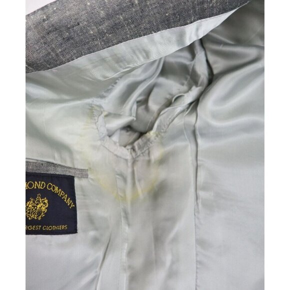 Paul St. James Men's Blazer Jacket Gray Two Button Size 39S - Picture 7 of 8